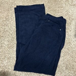 Wide leg corduroy pants